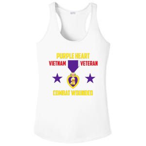 Purple Heart Vietnam Veteran Ladies PosiCharge Competitor Racerback Tank