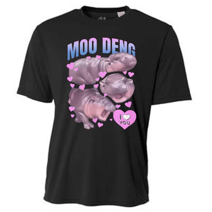 Pygmy Hippo Vintage Moo Dang Bootleg Cooling Performance Crew T-Shirt