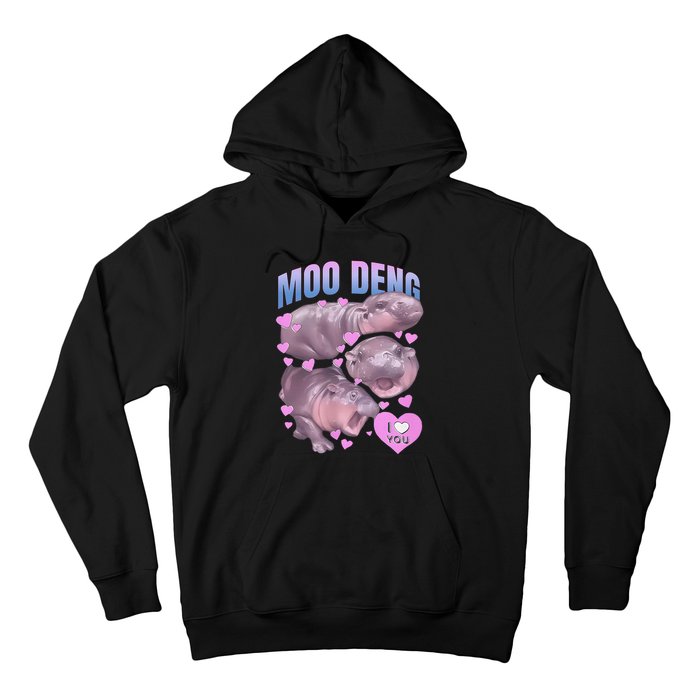 Pygmy Hippo Vintage Moo Dang Bootleg Hoodie