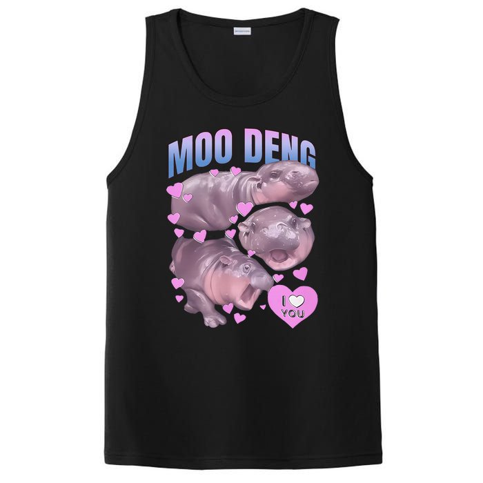 Pygmy Hippo Vintage Moo Dang Bootleg PosiCharge Competitor Tank