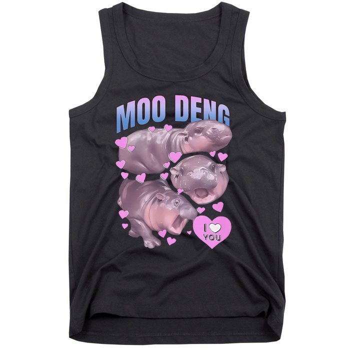 Pygmy Hippo Vintage Moo Dang Bootleg Tank Top