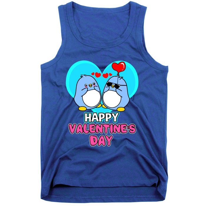 Penguin Happy Valentines Day Gift Tank Top