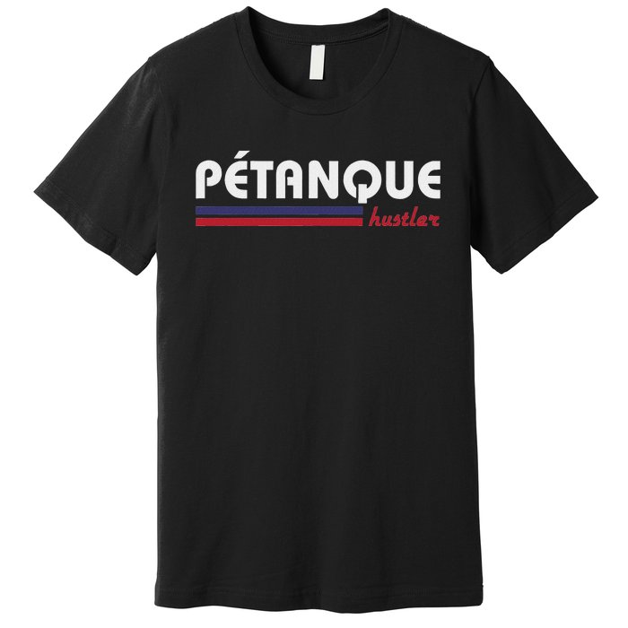 Petanque Huster Vintage Retro Design Premium T-Shirt