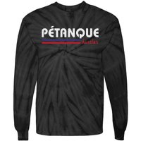 Petanque Huster Vintage Retro Design Tie-Dye Long Sleeve Shirt