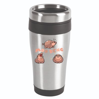 Pygmy Hippo Vintage Moo Dang Bootleg Funny 16oz Travel Tumbler