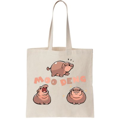 Pygmy Hippo Vintage Moo Dang Bootleg Funny Tote Bag