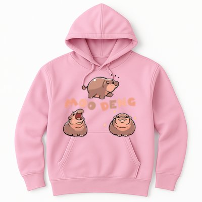 Pygmy Hippo Vintage Moo Dang Bootleg Funny Hoodie