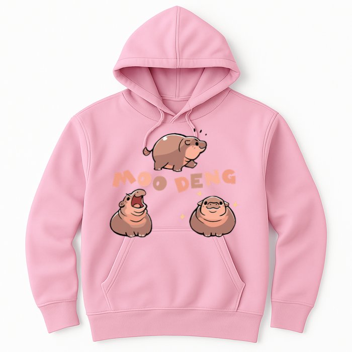Pygmy Hippo Vintage Moo Dang Bootleg Funny Hoodie
