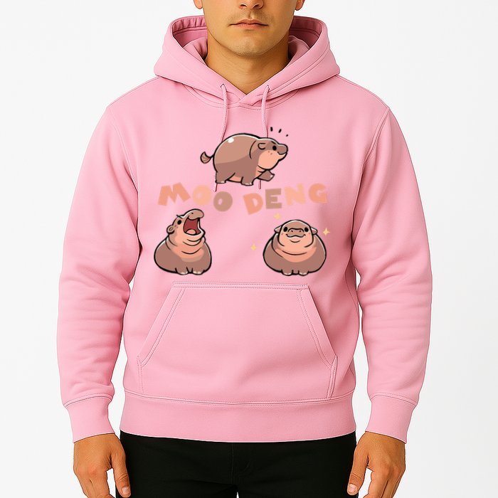 Pygmy Hippo Vintage Moo Dang Bootleg Funny Hoodie