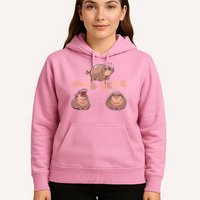 Pygmy Hippo Vintage Moo Dang Bootleg Funny Hoodie