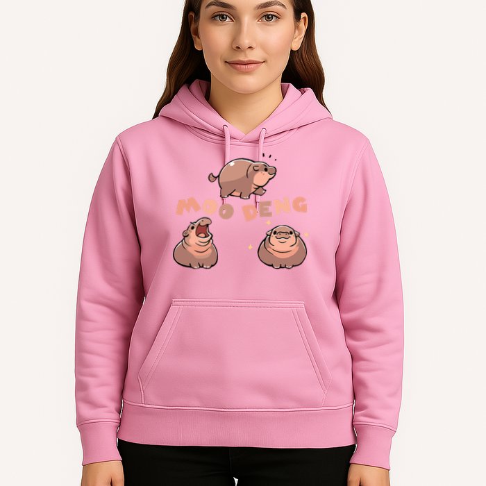 Pygmy Hippo Vintage Moo Dang Bootleg Funny Hoodie