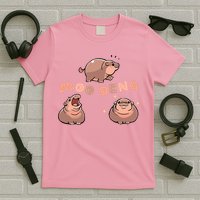 Pygmy Hippo Vintage Moo Dang Bootleg Funny T-Shirt