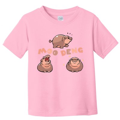 Pygmy Hippo Vintage Moo Dang Bootleg Funny Toddler T-Shirt
