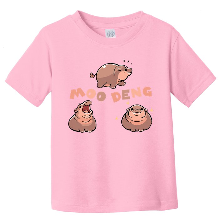 Pygmy Hippo Vintage Moo Dang Bootleg Funny Toddler T-Shirt