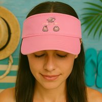 Pygmy Hippo Vintage Moo Dang Bootleg Funny Visor