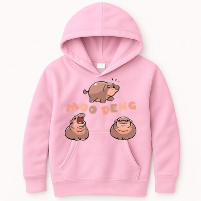 Pygmy Hippo Vintage Moo Dang Bootleg Funny Kids Hoodie