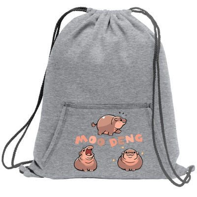 Pygmy Hippo Vintage Moo Dang Bootleg Funny Sweatshirt Cinch Pack Bag