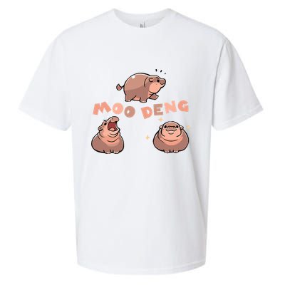 Pygmy Hippo Vintage Moo Dang Bootleg Funny Sueded Cloud Jersey T-Shirt
