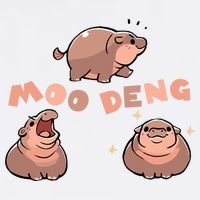 Pygmy Hippo Vintage Moo Dang Bootleg Funny Sweatshirt