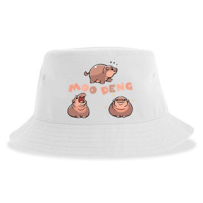 Pygmy Hippo Vintage Moo Dang Bootleg Funny Sustainable Bucket Hat