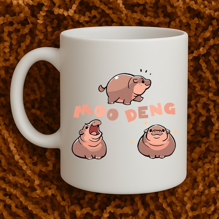 Pygmy Hippo Vintage Moo Dang Bootleg Funny Mug