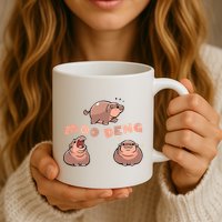 Pygmy Hippo Vintage Moo Dang Bootleg Funny Mug