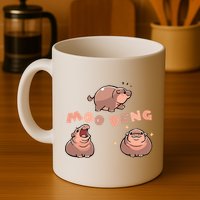 Pygmy Hippo Vintage Moo Dang Bootleg Funny Mug
