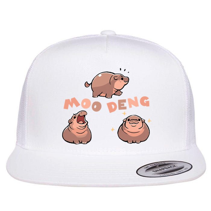 Pygmy Hippo Vintage Moo Dang Bootleg Funny Flatbill Hat