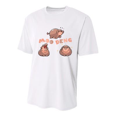 Pygmy Hippo Vintage Moo Dang Bootleg Funny Youth Performance Sprint T-Shirt