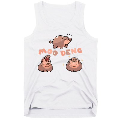 Pygmy Hippo Vintage Moo Dang Bootleg Funny Tank Top