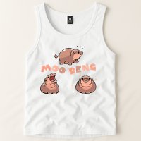Pygmy Hippo Vintage Moo Dang Bootleg Funny Tank Top