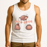 Pygmy Hippo Vintage Moo Dang Bootleg Funny Tank Top
