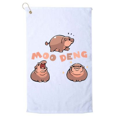 Pygmy Hippo Vintage Moo Dang Bootleg Funny Golf Towel
