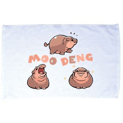 Pygmy Hippo Vintage Moo Dang Bootleg Funny Microfiber Hand Towel