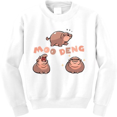 Pygmy Hippo Vintage Moo Dang Bootleg Funny Kids Sweatshirt