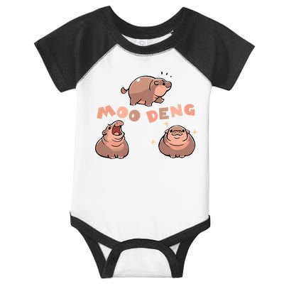 Pygmy Hippo Vintage Moo Dang Bootleg Funny Infant Baby Jersey Bodysuit