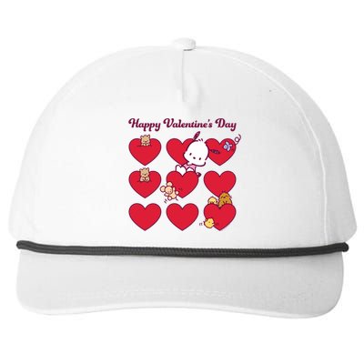 Pochacco Happy Valentine's Day Gift Snapback Five-Panel Rope Hat