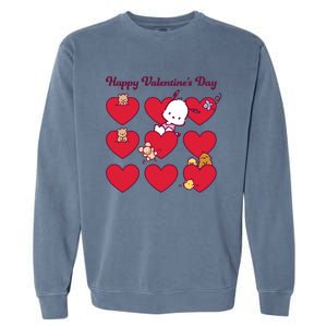 Pochacco Happy Valentine's Day Gift Garment-Dyed Sweatshirt