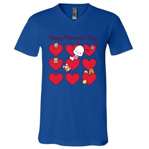 Pochacco Happy Valentine's Day Gift V-Neck T-Shirt