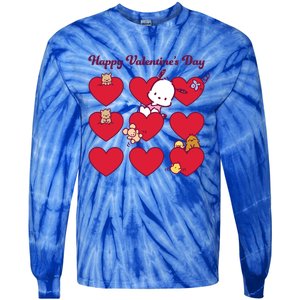 Pochacco Happy Valentine's Day Gift Tie-Dye Long Sleeve Shirt