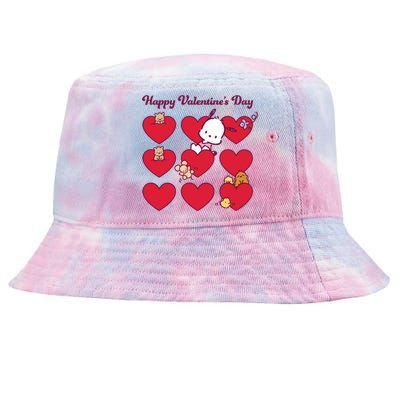 Pochacco Happy Valentine's Day Gift Tie-Dyed Bucket Hat