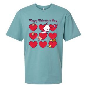 Pochacco Happy Valentine's Day Gift Sueded Cloud Jersey T-Shirt