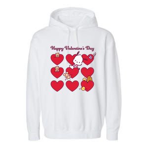 Pochacco Happy Valentine's Day Gift Garment-Dyed Fleece Hoodie