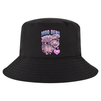 Pygmy Hippo Vintage Moo Dang Bootleg Funny Moodeng Gift Cool Comfort Performance Bucket Hat
