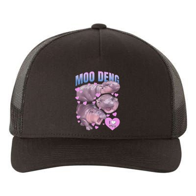 Pygmy Hippo Vintage Moo Dang Bootleg Funny Moodeng Gift Yupoong Adult 5-Panel Trucker Hat