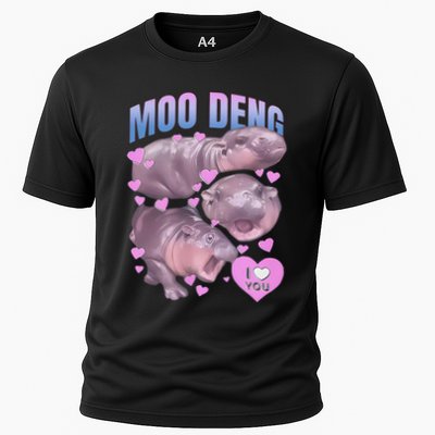 Pygmy Hippo Vintage Moo Dang Bootleg Funny Moodeng Gift Performance Shirt
