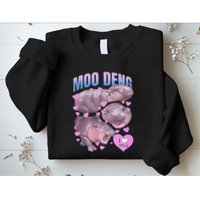 Pygmy Hippo Vintage Moo Dang Bootleg Funny Moodeng Gift Sweatshirt