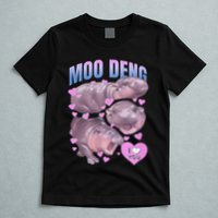 Pygmy Hippo Vintage Moo Dang Bootleg Funny Moodeng Gift T-Shirt