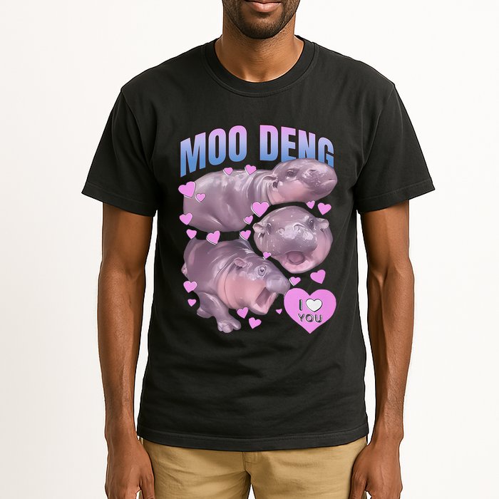 Pygmy Hippo Vintage Moo Dang Bootleg Funny Moodeng Gift Tall T-Shirt
