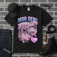 Pygmy Hippo Vintage Moo Dang Bootleg Funny Moodeng Gift Tall T-Shirt